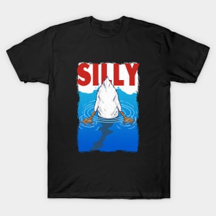 Silly Goose Pun Meme Men Women Kids Funny Goose T-Shirt